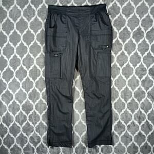 Dickies Scrub Pants Women Size Medium gray Pewter Xtreme Stretch DK165 Cargo